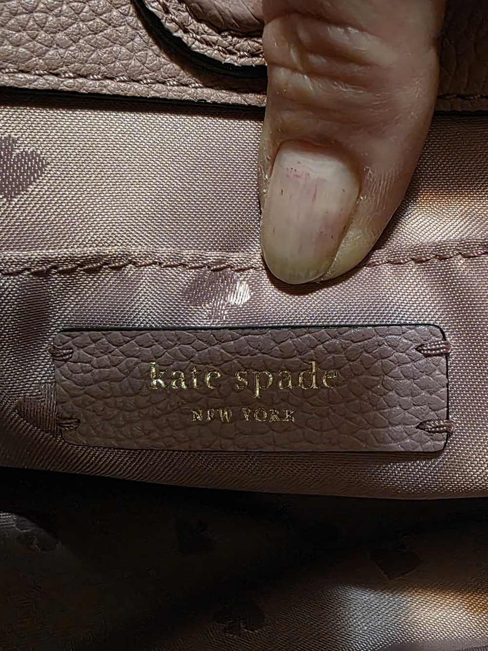Kate Spade Pink Leather Crossbody Bag